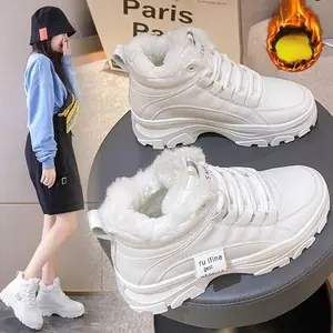 Fashion - SEPATU BOOTS KASUAL WANITA BULU HANGAT SALJU