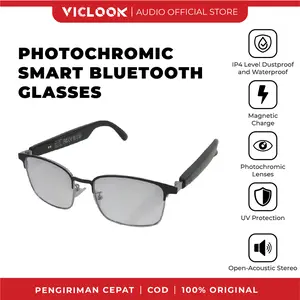 VICLOOK Smart Glasses Wireless Bluetooth V5.4 Sunglasses Sport IPX4 Wateroof Outdoor Kacamata Anti-Blue