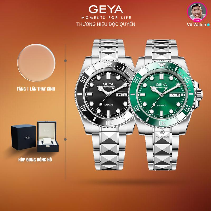  Đồng hồ cơ nam GEYA G78179  4042  | Tặng 1 hộp đựng & 1 lần thay kính miễn phí 