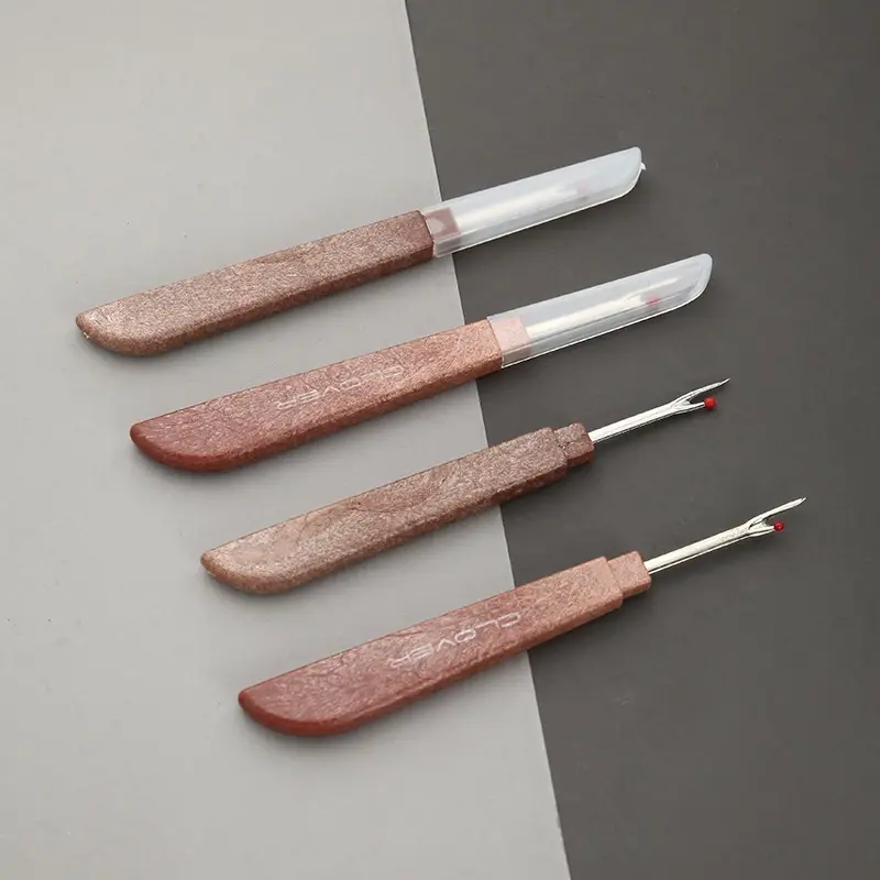 24 Cây tháo chỉ rạch khuy Clover dài 12.7cm cán có cạnh vuông màu nâu xẫm 8