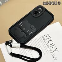 Gambar MHKEID Casing Hp untuk Realme C67 12 Lite Case Kucing kartun Berputar 360°cermin dengan Dudukan Multifungsi dan Tali Pengaman Ponsel Silikon Casing - Gaya1, Realme C67 4G dari MHKEID MALL Kab. Tangerang 3 Tokopedia