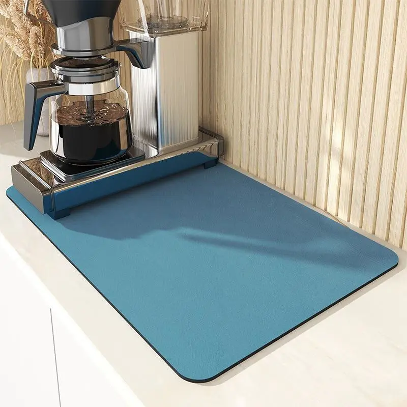 Alas Pengering Bahan Diatomite / Alas Penyerap Air Wastafel / Tebal Lembut Tahan Lama Dan Bisa Dilipat / Anti Slip / Drain Pad Super Absorbent /alas Pengering Piring/pengering Piringwastafel