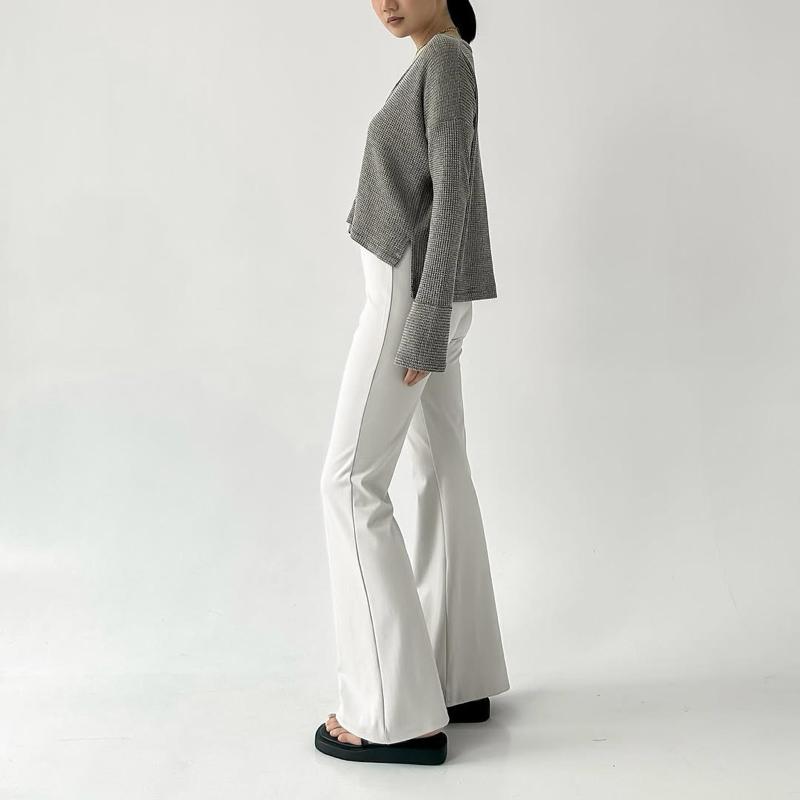 Outfitone - Celana Panjang Highwaist Flare Pants - Highwaist Kulot Cutbray Wanita 4
