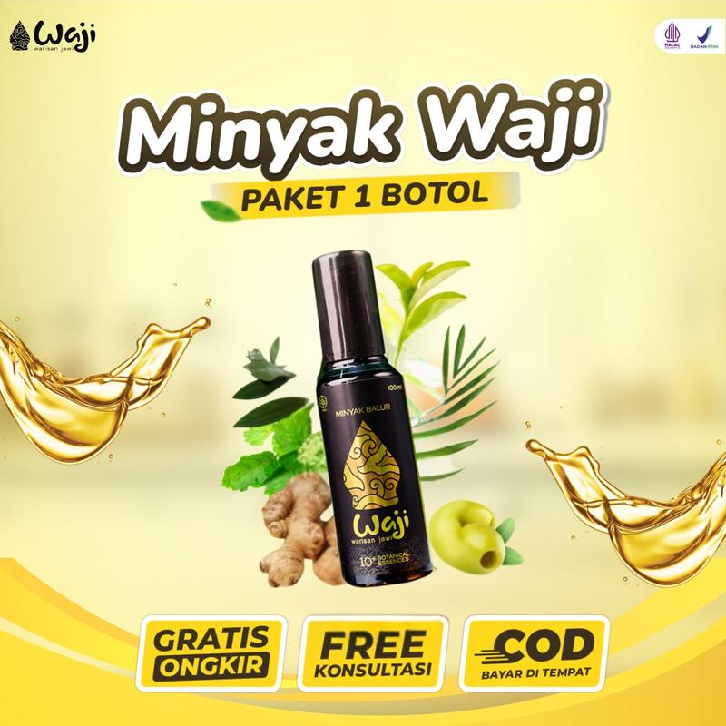 Waji Minyak Balur 1 Botol | Distributor Resmi Waji Herbal Oil 100ml ...