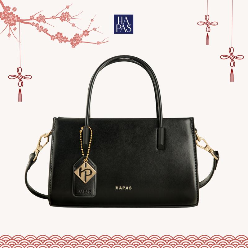 Túi Xách Nữ HAPAS Chính Hãng La Muse Phủ Màu Tag Vuông Quai Xách Đeo Chéo Sang Trọng Size 21 - TXT221226 Bag Lady