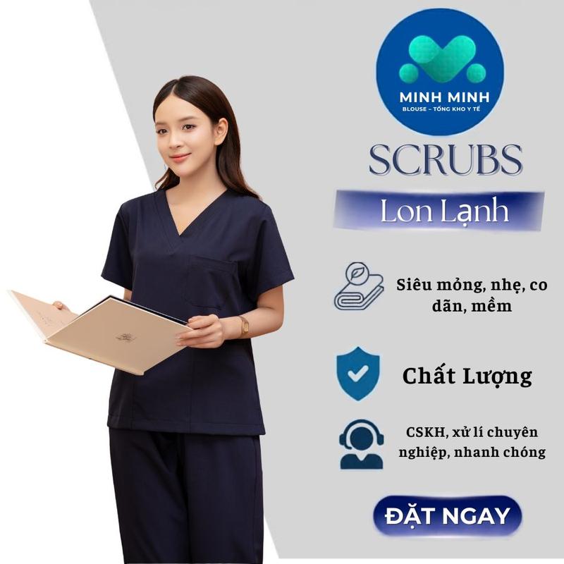 Bộ Scrubs VẢI THƯỜNG có co giãn, đồng phục y tế dành cho bác sĩ, điều dưỡng, kĩ thuật viên, nhân viên spa, thẩm mỹ, phòng khám, bệnh viện đủ màu nam nữ