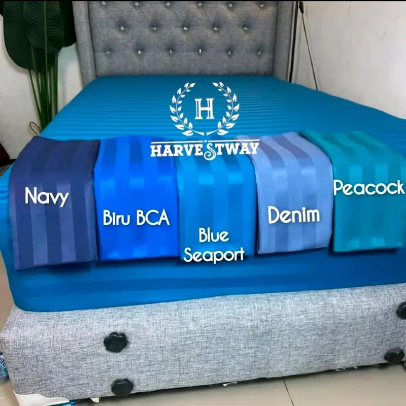40x40/ 45x45 Sarung Sofa Salur Dobby Mikrotenssel Salur Sarung Bantal Sofa By CV.Harvest Berkah Madani 3