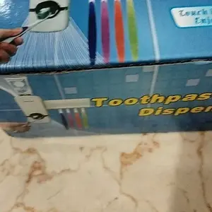 Dispenser Odol Otomatis GEN-1 Holder Tempat Sikat & Pasta Gigi Minimalis Gantung Tempel Dinding Tanpa Paku