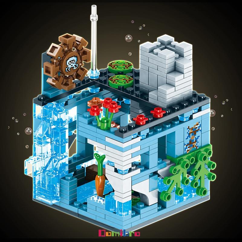 Mainan Seri Minecraft LED Block My World Susun Edukasi Mainan Anak Laki-laki 7/8/9 tahun 3