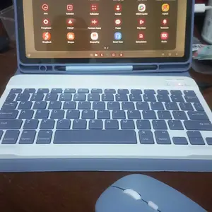 Keyboard Case for Samsung Tab A11 A9 8.7" A11+ A9+ S10Lite S10FE S9FE Magnetic Tablet Case Samsung Galaxy Tab S6LITE S9 A9Plus S10FE with Keyboard Mouse Set