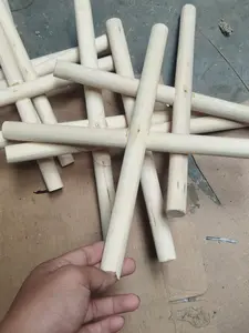 Gulungan senar layangan kayu asli bulat sempurna ringan dan kuat