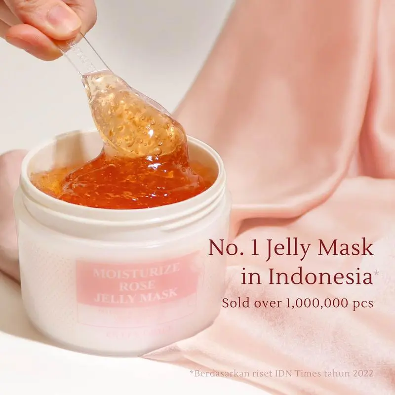 [SPECIAL LIVE] EILEEN GRACE - Moisturize Rose Jelly Mask 300 ml | Masker / skincare jerawat I Kulit kering sensitif | Bekas jerawat | Kemerahan | Bruntusan | Bopeng 0