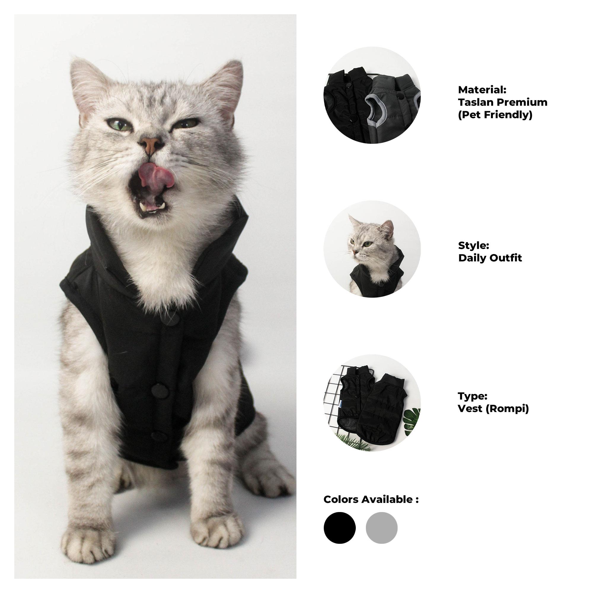 Baju Kucing Anjing Lucu Cowok Cewek Murah Jaket Gelembung Tebal - BUKI PET JACKET PUFFER SERIES