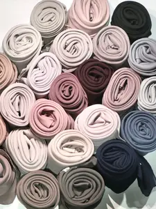 [TANPA POUCH] Dyee Hijab Plain Square Premium Double Hycon - Hijab Pollycotton Premium Jahit Tepi / Hijab Segi Empat Anti Letoy [CREAM]