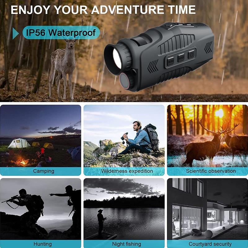 Teropong Digital Monokular Outdoor Night Vision 5x Zoom 1080P - Aotuo R11 6