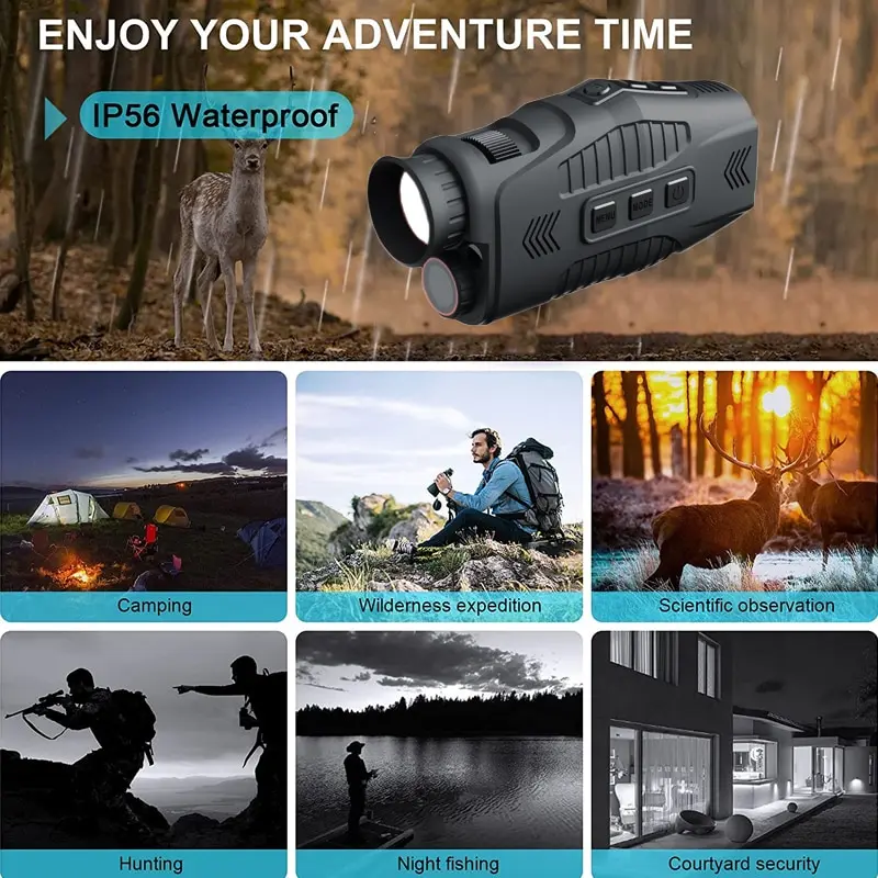 Teropong Digital Monokular Outdoor Night Vision 5x Zoom 1080P - Aotuo R11 6