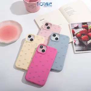 Silicone Ribbon Case for iPhone 12 13 14 15 16 17 Pro Plus Pro Max