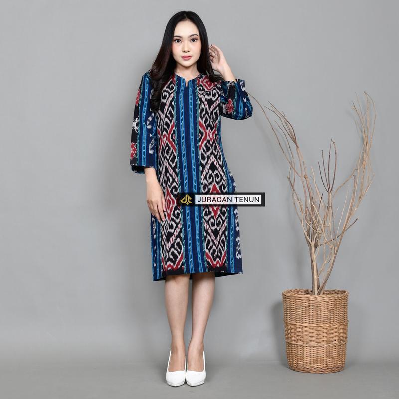 Promo Baju Tenun Dress Etnik 2