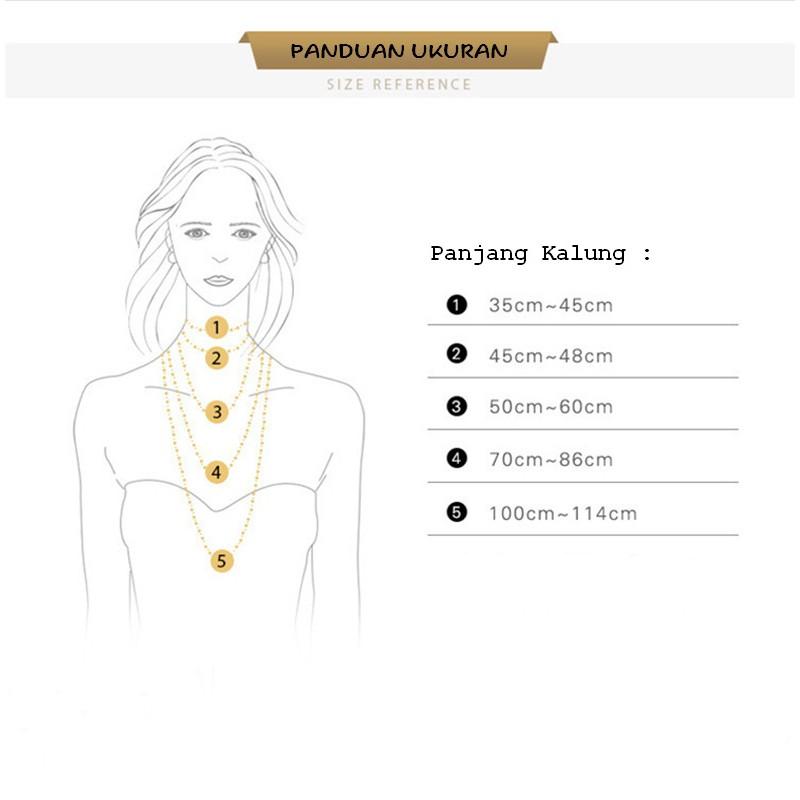 Product Introduction of Kalung Titanium Wanita + Liontin Eternal Crown Crystal KL047 0