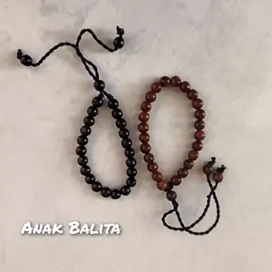 Gelang Kaukah Merica Anak/Bayi rosilk coklat dan hitam