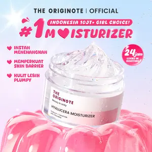 The Originote Hyalucera Moisturizer Gel Ceramide Hyaluronic Muka Wajah Pelembab Mengencangkan Muka Pencerah Glowing  niacinamide acid skincare dull skin acne jerawat barrier Memutihkan Menerangi kusam Facial day cream skincare routine