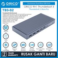 Gambar ORICO 9in1 Thunderbolt 3 M.2 Enclosure Dual Bay USB Hub RJ45 DP-TB3-S2 dari ORICO INDONESIA Official Shop Kota Administrasi Jakarta Utara 1 Tokopedia
