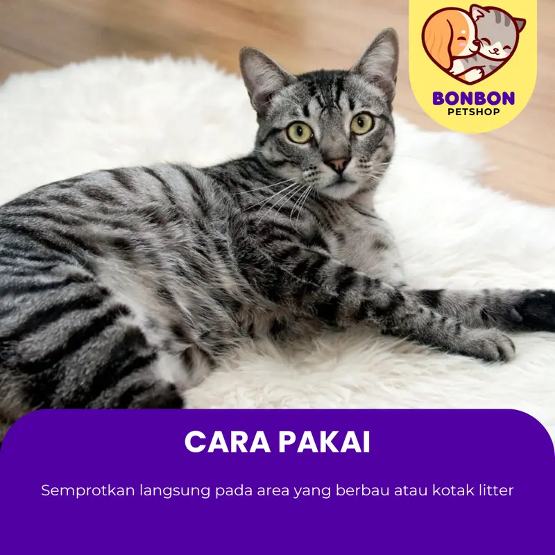 Pee Clean Penghilang Bau Pesing Pipis Urin Pup Kotoran Kucing Anjing Kelinci di Lantai Pasir Sofa Pee Cleaner Ampuh Original Penghilang Bau Pipis Kucing Semprotan Wangi 2