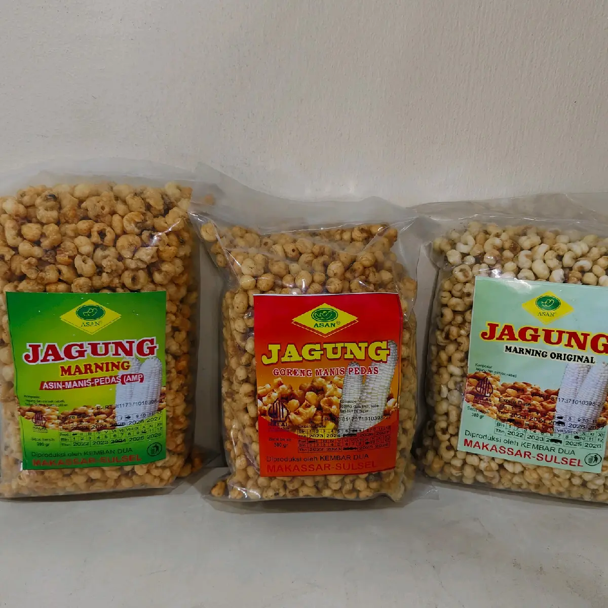 jagung marning cemilan khas makassar 300gr