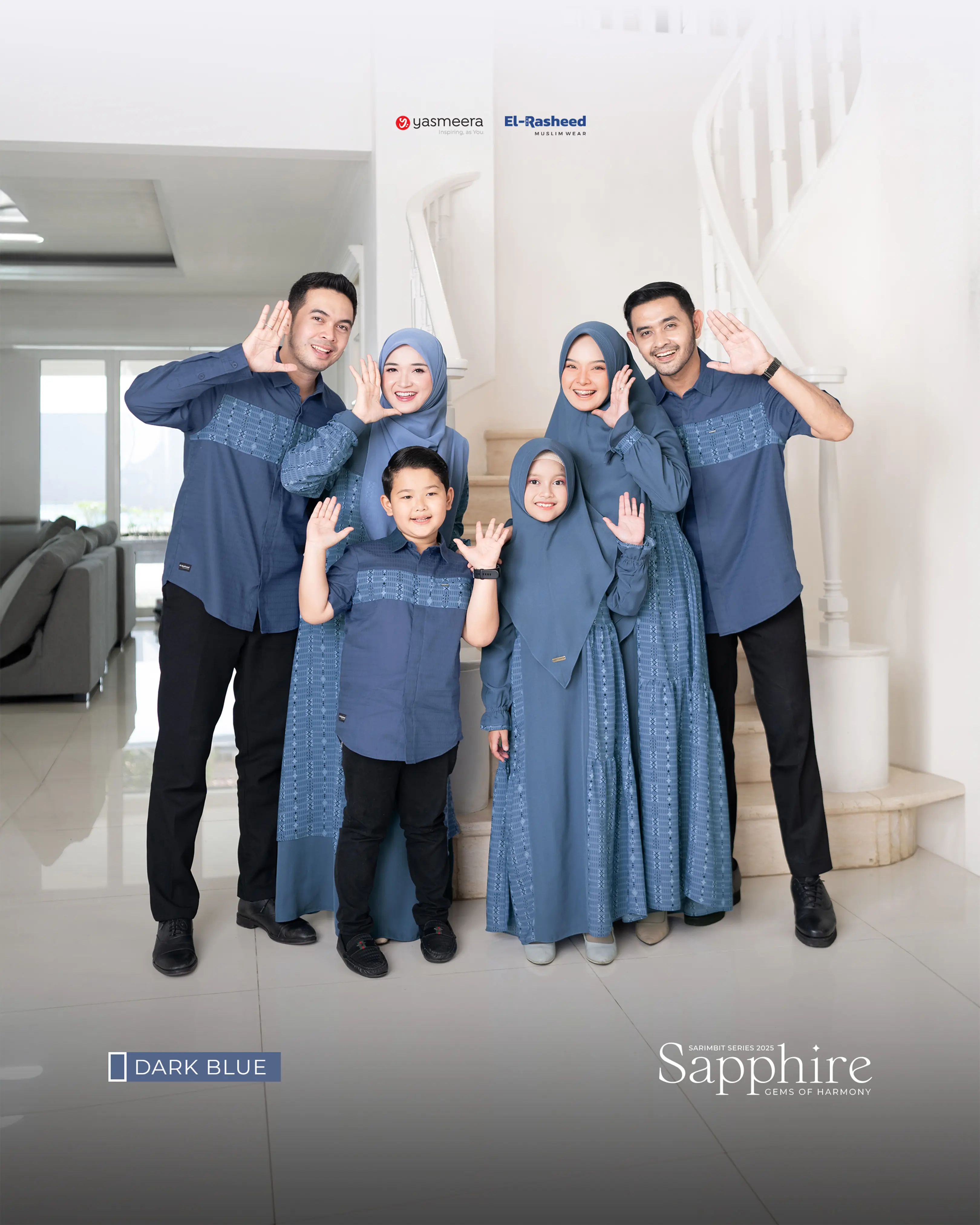 Yasmeera Official - Sarimbit 2025 Sapphire Series Warna Dark Blue