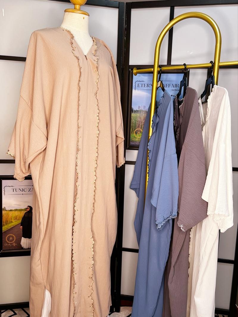 Product Introduction of Kaftan Abaya Crinkle Ironless 3