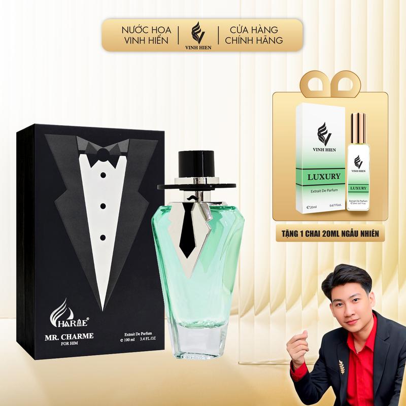 Nước Hoa CHARME MR.CHARME 100ML - Tặng kèm 1 Chai 20ml - xịt thơm cosmetic - H R V E
