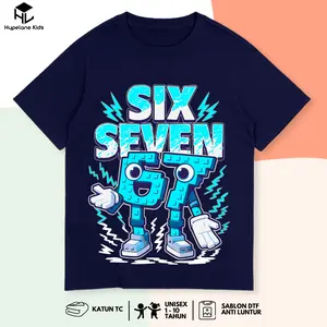 Baju Kaos SIx Seven Anak Laki Laki Karakter Anomali 67 Steal A Brainrot Keren Umur 1 - 10 Tahun PB