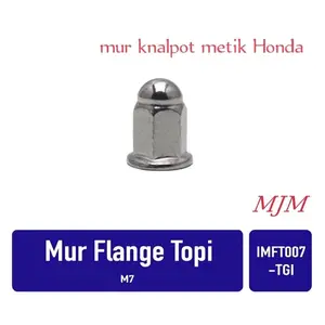 2 biji mur topi 11 M7 Tinggi baut  mur knalpot vario 125 vario 150 genio beat deluxe mur kunci 10 drat baut 11 / m7