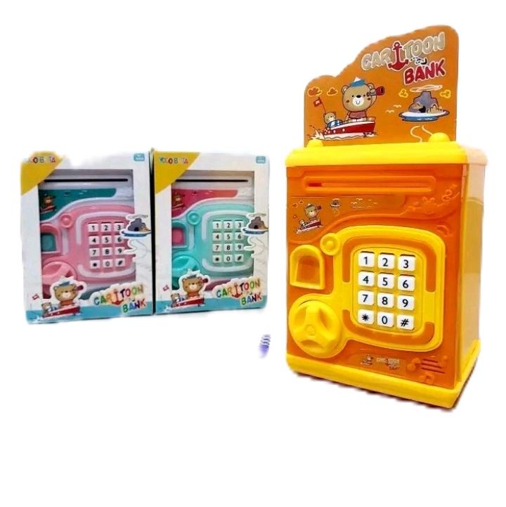 ATM bank mainan anak anak musilk dan lampu 0