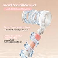 Gambar SOSEKI Shower Filter Aroma Mawar dengan Vitamin C / Rose Scent Shower Filter with Vitamin C / Kepala Shower Kamar Mandi Tekanan Tinggi - Seluruh unit dari SOSEKI Official Store Kota Administrasi Jakarta Barat 3 Tokopedia