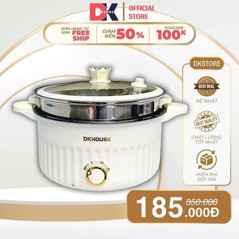 Nồi Áp Suất Đa Năng 28cm Không Vỉ Hấp DK HOUSE Dung Tích 5L, Nồi Hầm Đa Năng…