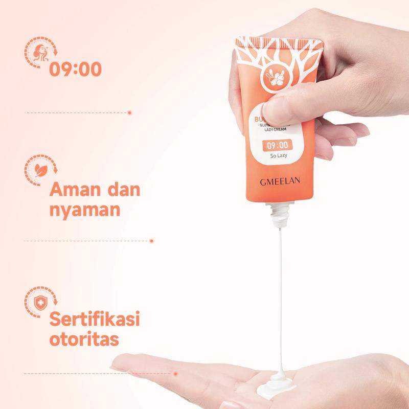 [ORIGINAL] GMEELAN Gluta Whitening Lazy Cream 30g Krim Siang Niacinamide day cream 3