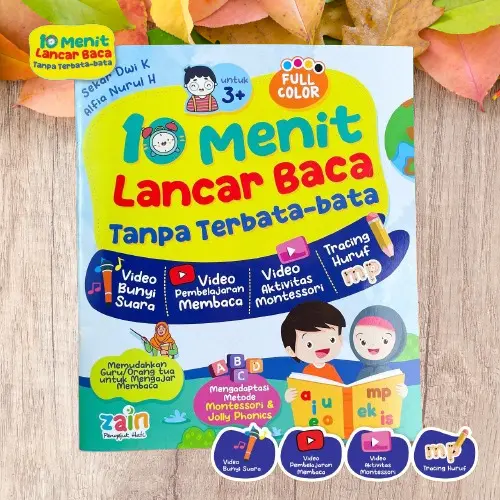 Buku little 10 Menit Lancar cepat Baca Tanpa Terbata-Bata metode montessori pintar cerdas membaca jolly phonic zain aqwam