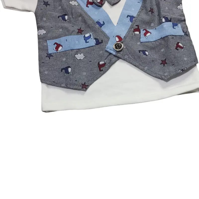 Stelan Rompi Cowok Usia 6-12 Bulan Korean Look - Fashion 4