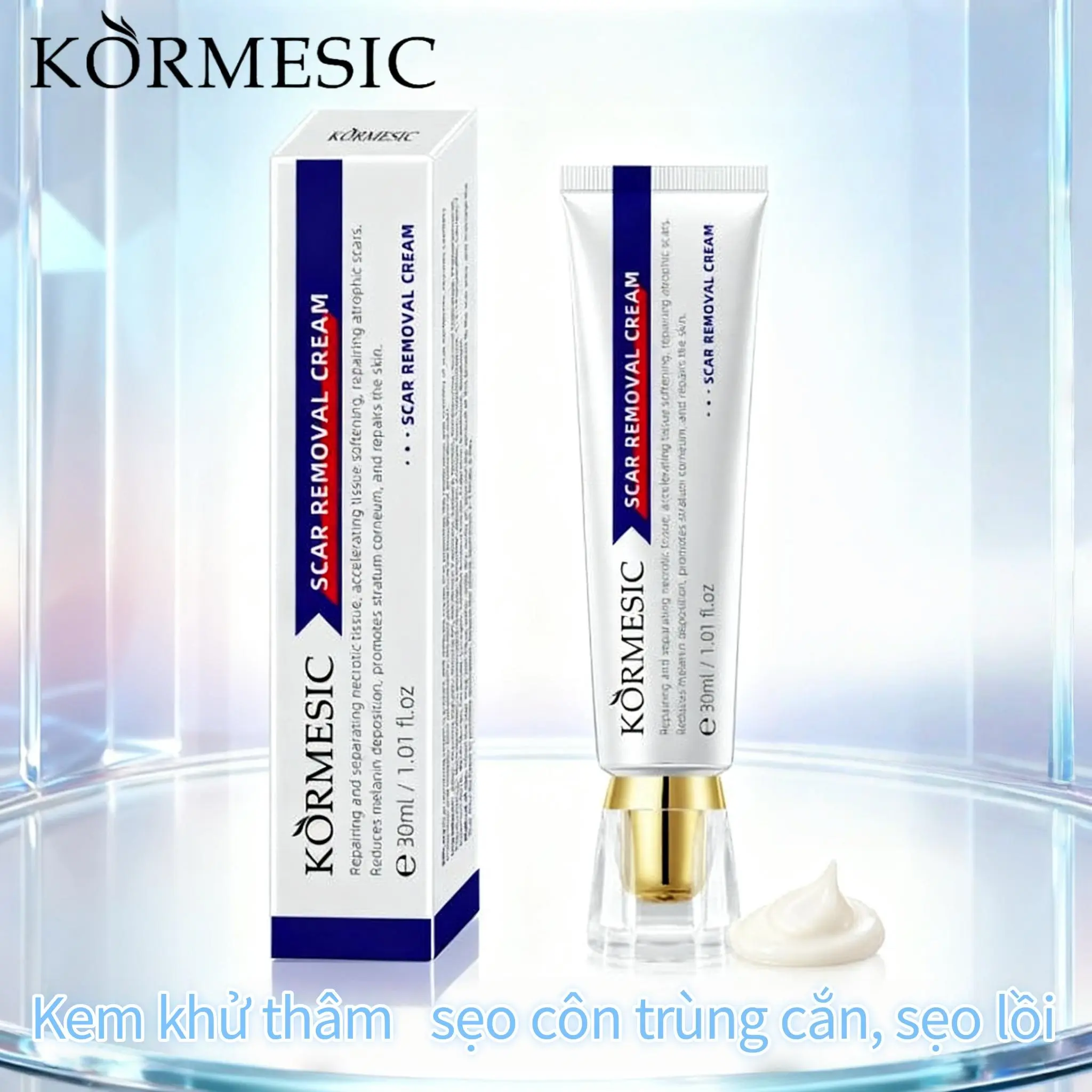 Kem khử thâm, xóa sẹo cũ, loại sẹo ở chân, sẹo côn trùng cắn, sẹo lồi, sẹo bỏng