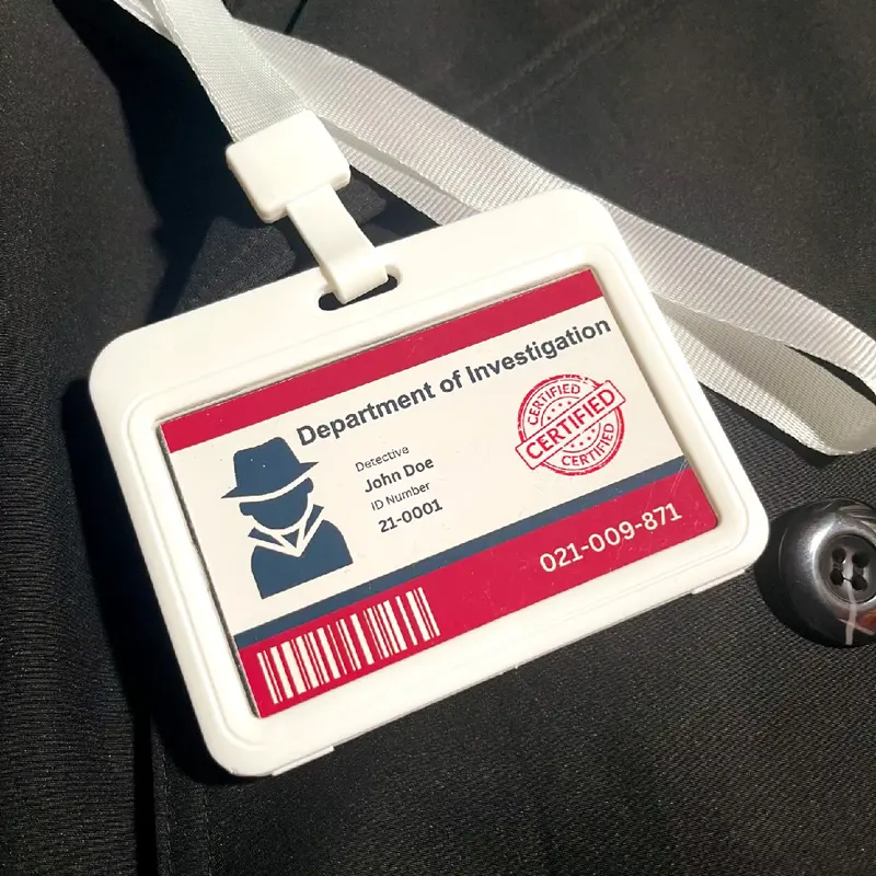 Name Tag ID Pemain "Detektif & Investigator" 3enang_Merah 3