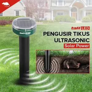 PROMO TaffLED Pengusir Tikus Taman Ultrasonic Solar Power Mouse Repellent - HR-533 MURAH