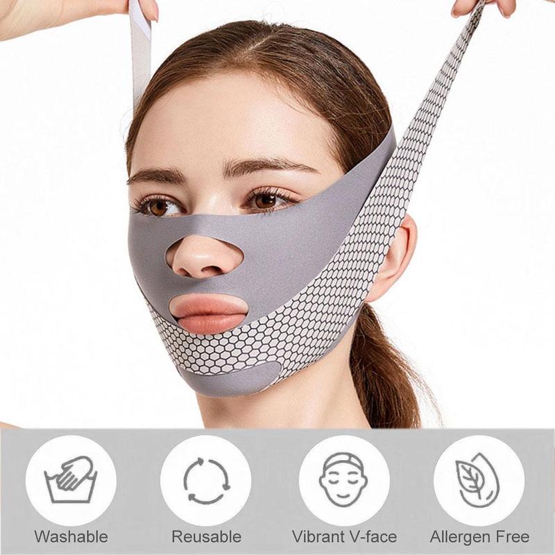 Product Introduction of 1pcs V Shaper Facial Bandage Double Chin Masseter Beauty Sleep Sculpting Mask Face Mask Beauty O4O3 39