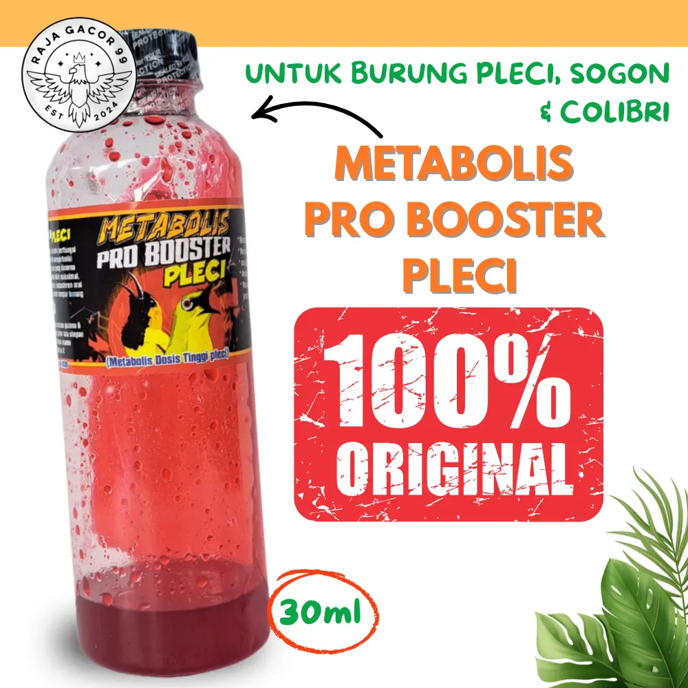 METABOLIS PRO BOOSTER PLECI 30ML Botol Besar mendongkrak emosi dan memperbaiki metabolisme di burung
