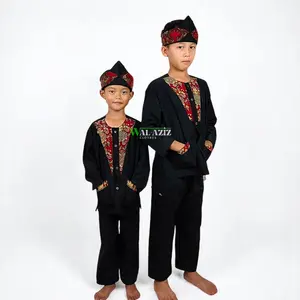 setelan pangsi batik real pict baju adat tradisional seragam sd Kujang Rebo nyunda lengkap dodot cindai beskap budaya nasional Anak Fashion