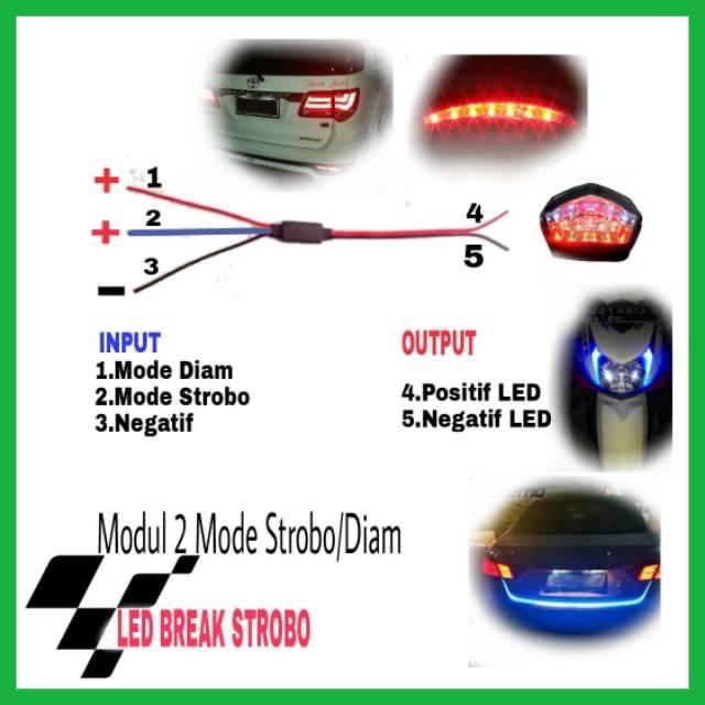 Modul lampu strbo statis rem kedip 1