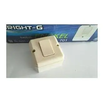 SAKLAR SINGLE BRIGHT-G OUTBOW DITEMPEL SAKLAR ENGKEL BG-701 BG701 0