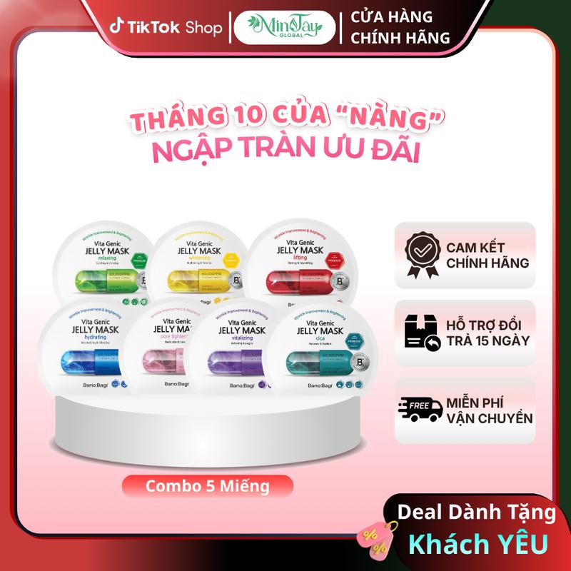 Mặt Nạ BanoBagi Vita Genic Jelly Mask Dưỡng Da Chuyên Sâu Dành Cho Mọi Loại Da 30ml