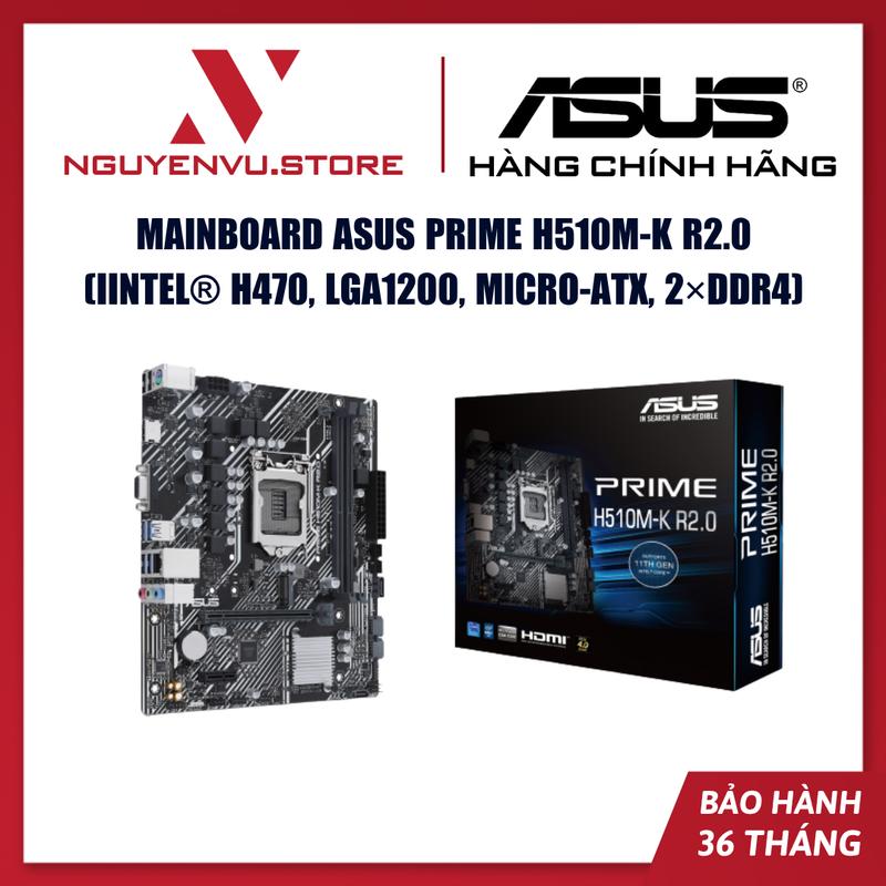 Mainboard ASUS PRIME H510M-K R2.0, Intel H470, LGA1200, micro-ATX, 2×DDR4