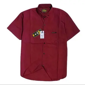 Kemeja Polos Pria Lengan Pendek  Distro Dewasa Casual Formal Slim fit Ukuran (M L XL XXL XXXL)
